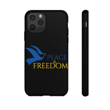 Load image into Gallery viewer, Ukraine Peace & Freedom - Black - iPhone / Pixel / Galaxy