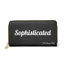 Charger l'image dans la galerie, Zipper Wallet - So Sophisticated - Black (Please allow 2 weeks for Shipping)