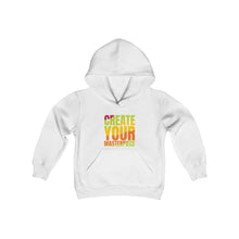 Cargar imagen en el visor de la galería, Create Your Masterpiece Youth Heavy Blend Hooded Sweatshirt