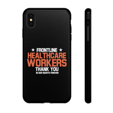 Load image into Gallery viewer, Tough Cases - Thank You Frontline Healthcare Workers - Black - iPhone / Pixel / Galaxy