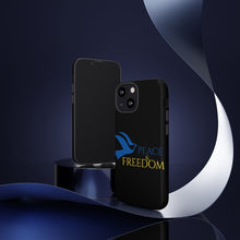 Load image into Gallery viewer, Ukraine Peace & Freedom - Black - iPhone / Pixel / Galaxy