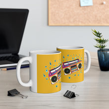 画像をギャラリービューアに読み込む, Boom Box Yellow Mug 11oz