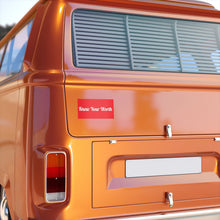 Cargar imagen en el visor de la galería, Know Your Worth Red Bumper Sticker