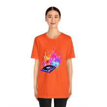 Charger l'image dans la galerie, Turntable on Fire Unisex Jersey Short Sleeve Tee
