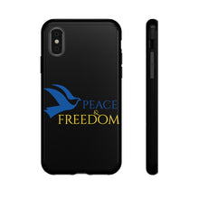 Load image into Gallery viewer, Ukraine Peace & Freedom - Black - iPhone / Pixel / Galaxy