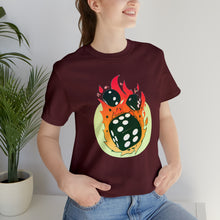 Charger l'image dans la galerie, Flaming Dice Unisex Jersey Short Sleeve Tee