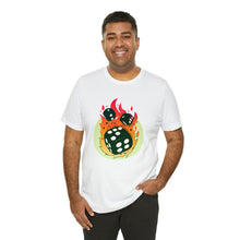 Charger l'image dans la galerie, Flaming Dice Unisex Jersey Short Sleeve Tee