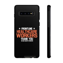 Load image into Gallery viewer, Tough Cases - Thank You Frontline Healthcare Workers - Black - iPhone / Pixel / Galaxy