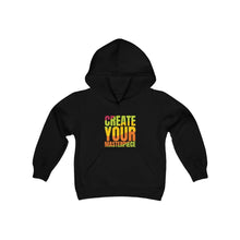 Cargar imagen en el visor de la galería, Create Your Masterpiece Youth Heavy Blend Hooded Sweatshirt