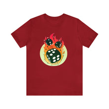 Charger l'image dans la galerie, Flaming Dice Unisex Jersey Short Sleeve Tee