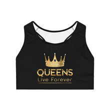 Charger l'image dans la galerie, Queens Live Forever Sports Bra - Black