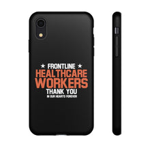 Load image into Gallery viewer, Tough Cases - Thank You Frontline Healthcare Workers - Black - iPhone / Pixel / Galaxy
