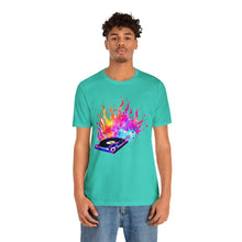 Charger l'image dans la galerie, Turntable on Fire Unisex Jersey Short Sleeve Tee
