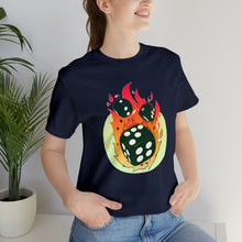 Charger l'image dans la galerie, Flaming Dice Unisex Jersey Short Sleeve Tee