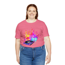 Charger l'image dans la galerie, Turntable on Fire Unisex Jersey Short Sleeve Tee