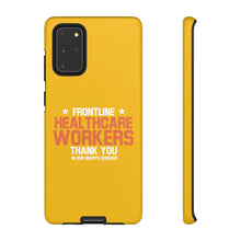 Load image into Gallery viewer, Tough Cases - Thank You Frontline Healthcare Workers - Yellow - iPhone / Pixel / Galaxy
