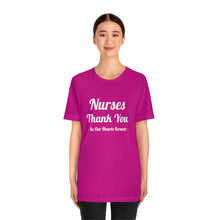 Charger l'image dans la galerie, Nurses Thank You Unisex Jersey Short Sleeve Tee