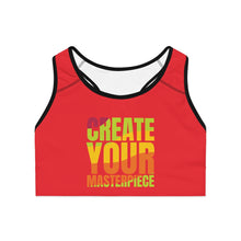 Charger l'image dans la galerie, Create Your Masterpiece Sports Bra - Red