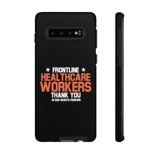 Load image into Gallery viewer, Tough Cases - Thank You Frontline Healthcare Workers - Black - iPhone / Pixel / Galaxy