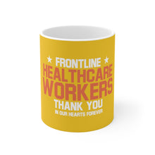 Charger l'image dans la galerie, Frontline Healthcare Workers version 2 Yellow Ceramic Mug 11oz
