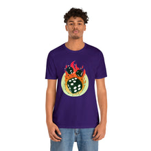 Charger l'image dans la galerie, Flaming Dice Unisex Jersey Short Sleeve Tee