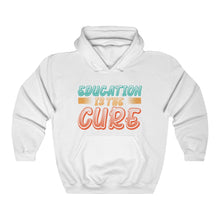 Charger l'image dans la galerie, Education is the Cure (version 2) Unisex Heavy Blend™ Hooded Sweatshirt