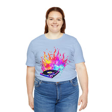 Charger l'image dans la galerie, Turntable on Fire Unisex Jersey Short Sleeve Tee
