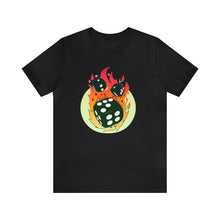Charger l'image dans la galerie, Flaming Dice Unisex Jersey Short Sleeve Tee