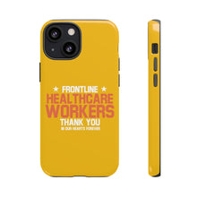 Load image into Gallery viewer, Tough Cases - Thank You Frontline Healthcare Workers - Yellow - iPhone / Pixel / Galaxy