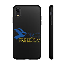 Load image into Gallery viewer, Ukraine Peace & Freedom - Black - iPhone / Pixel / Galaxy