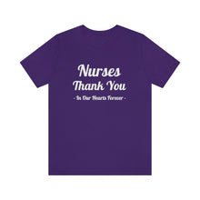 Charger l'image dans la galerie, Nurses Thank You Unisex Jersey Short Sleeve Tee