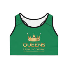 Charger l'image dans la galerie, Queens Live Forever Sports Bra - Green