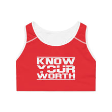Charger l'image dans la galerie, Know Your Worth Sports Bra - Red