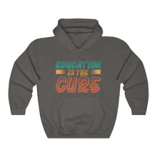 Charger l'image dans la galerie, Education is the Cure (version 2) Unisex Heavy Blend™ Hooded Sweatshirt