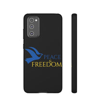 Load image into Gallery viewer, Ukraine Peace & Freedom - Black - iPhone / Pixel / Galaxy
