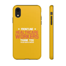 Load image into Gallery viewer, Tough Cases - Thank You Frontline Healthcare Workers - Yellow - iPhone / Pixel / Galaxy