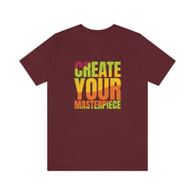 Charger l'image dans la galerie, Create Your Masterpiece (version 2) Unisex Jersey Short Sleeve Tee