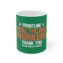 Charger l'image dans la galerie, Frontline Healthcare Workers version 2 Green Ceramic Mug 11oz