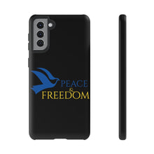 Load image into Gallery viewer, Ukraine Peace & Freedom - Black - iPhone / Pixel / Galaxy