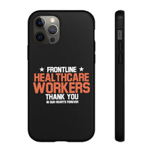 Load image into Gallery viewer, Tough Cases - Thank You Frontline Healthcare Workers - Black - iPhone / Pixel / Galaxy