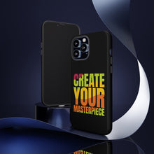 Charger l'image dans la galerie, Tough Cases - Create Your Masterpiece - Black - iPhone / Pixel / Galaxy