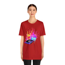 Charger l'image dans la galerie, Turntable on Fire Unisex Jersey Short Sleeve Tee
