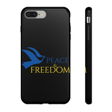 Load image into Gallery viewer, Ukraine Peace & Freedom - Black - iPhone / Pixel / Galaxy