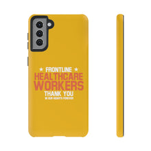 Load image into Gallery viewer, Tough Cases - Thank You Frontline Healthcare Workers - Yellow - iPhone / Pixel / Galaxy