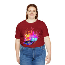 Charger l'image dans la galerie, Turntable on Fire Unisex Jersey Short Sleeve Tee