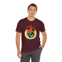 Charger l'image dans la galerie, Flaming Dice Unisex Jersey Short Sleeve Tee
