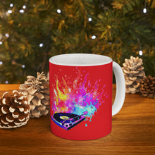 画像をギャラリービューアに読み込む, Turntable Red Mug 11oz