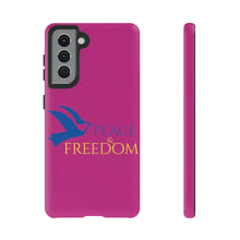 Load image into Gallery viewer, Ukraine Peace & Freedom - Berry - iPhone / Pixel / Galaxy