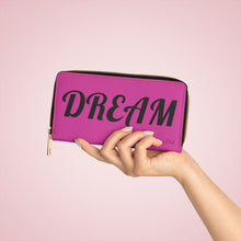 Charger l'image dans la galerie, Zipper Wallet - Dream Big - Berry (Please allow 2 weeks for Shipping)