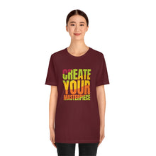 Charger l'image dans la galerie, Create Your Masterpiece (version 2) Unisex Jersey Short Sleeve Tee